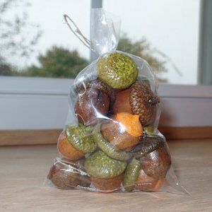 Real Acorns Vase Filler hand painted Fall Decor